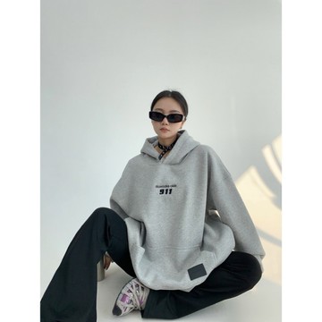 【RICECAKE & OISIS】美式重工 字母刺繡 帽t 高級感 百搭 oversize 上衣 女