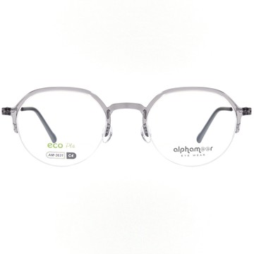 Alphameer 光學眼鏡 AM3631 C4 Slim系列 圓框 - 金橘眼鏡