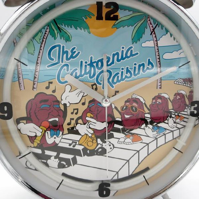 アラームクロック ネオンライト付き カリフォルニア レーズンズ