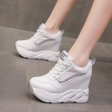 2025秋季新款10cm內增高女鞋厚底高跟老爹鞋女百搭顯瘦運動休閑鞋