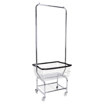 Life+ 北歐輕奢 碳鋼多功能移動式落地衣帽架/掛衣架  金屬色