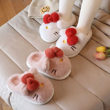 ❤️ATL❤️ 兒童棉拖鞋 小孩毛拖 男女童保暖拖鞋 女寶寶棉拖鞋3-5歲6秋冬季貓咪兒童家居鞋可愛公主室內防滑毛毛鞋