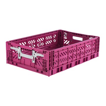 Aykasa 土耳其折疊收納箱 100%再生環保塑料製造  莓果紫  1個