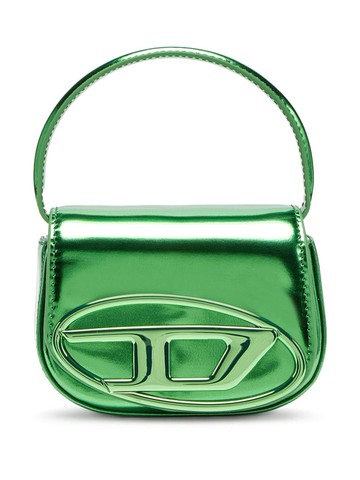 Diesel - 1DR-Xs-S mirrored-finish mini bag - women - Calf Leather - One Size - Green