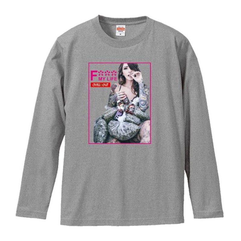 愚弄TAUNTS メンズM 長袖Tシャツ　#5 ヌード　ガール