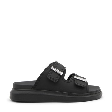 Alexander Mcqueen - Black Leather Hybrid Sandals