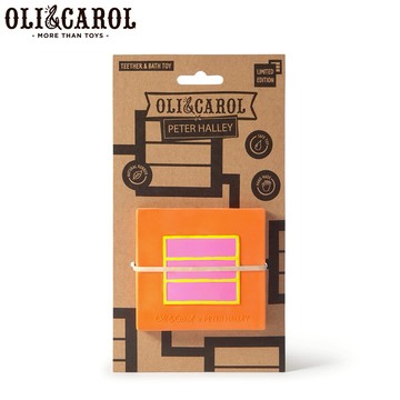 【OLI&CAROL】藝術系列-橙色方塊✨送禮首選✨新生禮✨彌月禮✨育兒好物