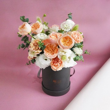 【CNFlower】燦爛橘春 鮮花禮盒  鮮花 驚喜 祝福