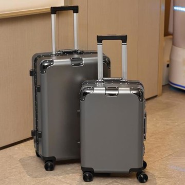 (免運)新款行李箱女密碼箱男商務登機箱學生拉桿箱鋁框靜音萬向輪旅行箱
