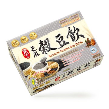 【京工】 芝麻榖豆飲 32 g*8包/盒 即沖即飲 常温 奶素食