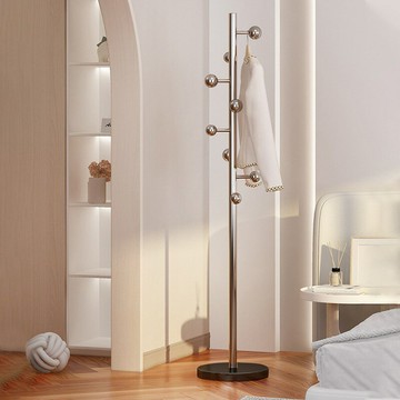 公司貨 免運 速發 開立發票 衣帽架 掛衣架 晾衣架 輕奢不銹鋼衣帽架落地臥室不占空間立式玄關家用客廳網紅掛衣架