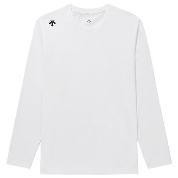 Descente 迪桑特 長袖上衣 男裝 快乾 防曬 白【運動世界】SQ323UTL72-WHT0