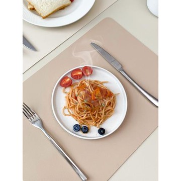 餐墊純色皮革隔熱餐桌墊防燙餐布兒童防水小桌墊餐盤墊花瓶茶杯墊