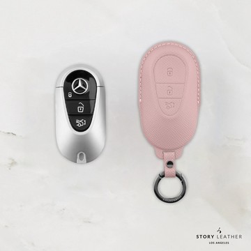STORY LEATHER 【BENZ-O3】【車鑰匙皮套 巴掌紋芋泥紫】 Style BENZ-O3