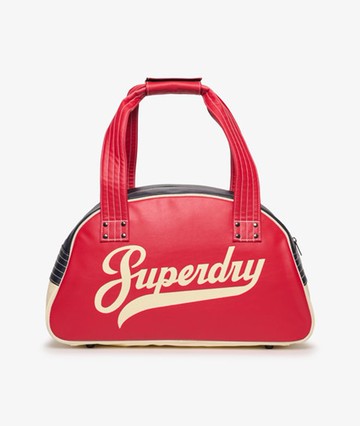 Superdry Women's Retro Alumni Bowling Bag Red Size: 1SIZE