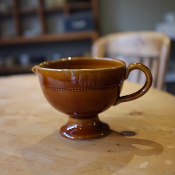 Old Höganäs瑞典產  焦糖色高杯