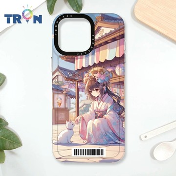 TRON iPhone 16 Pro Max 夢幻的店鋪 防摔太空載具殼 透白 軟硬 手機殼