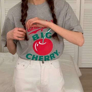 正韓T恤 印花五分袖T恤FIE1088-創翊韓都