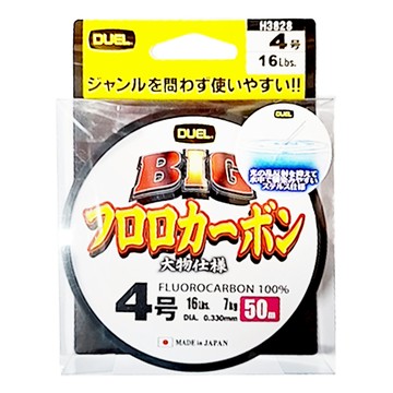 DUEL BIG FLUOROCARBON 碳纖線 子線 H3828 #4.0 50m  透明色  1個