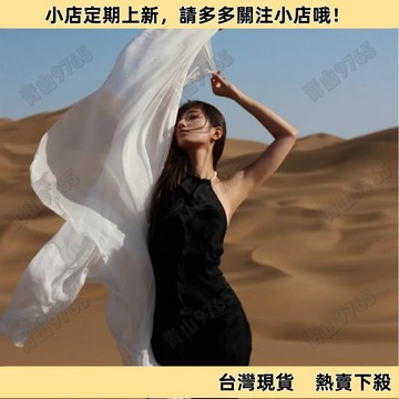 【超值好物】超大防曬絲巾杜拜清真寺沙漠旅遊拍照頭巾雪紡民族風披肩圍巾女