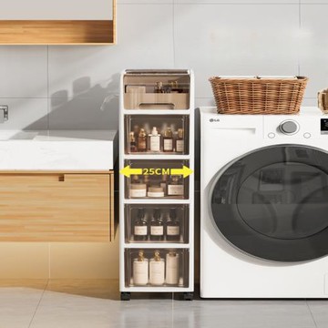 興起衛生間夾縫收納柜抽屜式廁所窄縫置物柜浴室縫隙柜馬桶