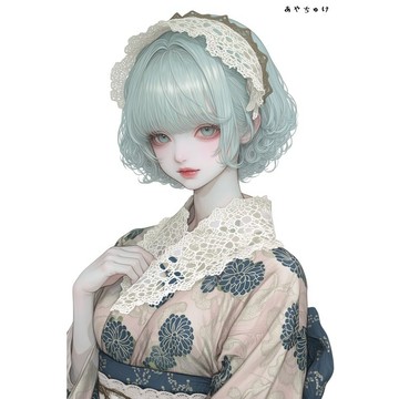 【9 月新作】07-143-0093 人物貼紙 幻想復古浪漫喫茶