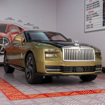 金麗方1901-360仿真閃靈合金轎車模型擺件收藏回力避震帶聲光玩具