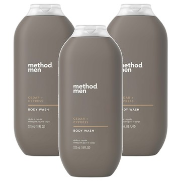 method 美則 男仕潔膚露 雪松落羽杉  3個  532ml