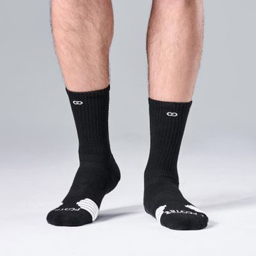 【FOOTER除臭襪】AirSwift 籃球襪- (ZH154-黑色)