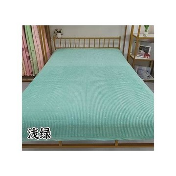 高端嬰兒絨純色夾棉加厚雙面床蓋不起球防靜電