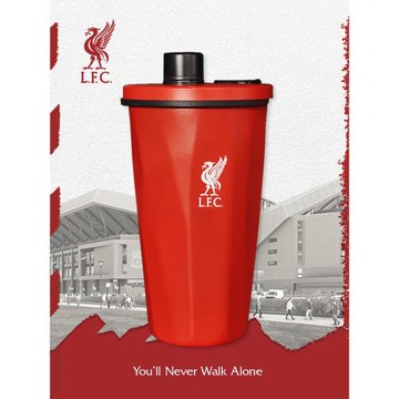 【官方正版】利物浦俱樂部  | 隊徽紅色超大容量保溫杯吸管杯球迷