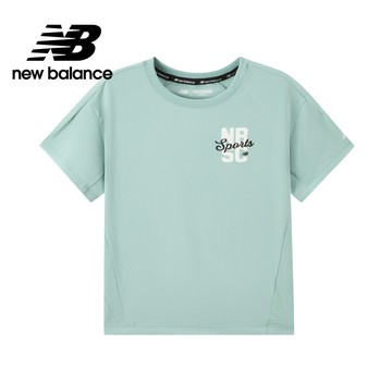 【New Balance】 NB 童裝短袖T恤_中性_淺綠色_7EF2E06WKH
