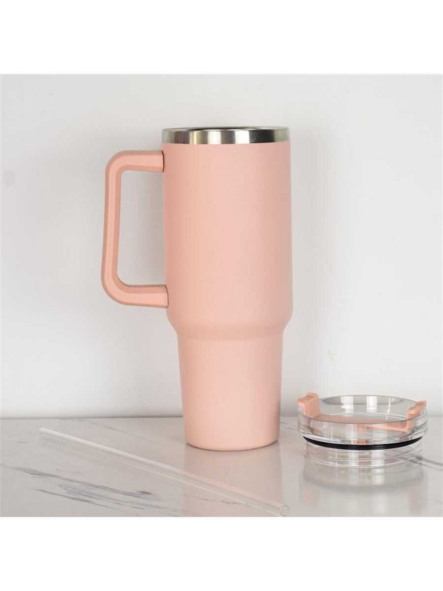 パックステンレス鋼真空カップ、ピンク家庭用ハンドヘルドポータブルウォーターカップ