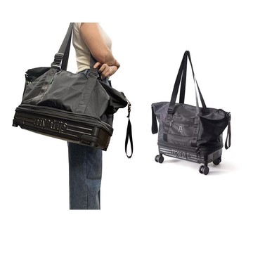 旅行輪袋中容量可加大拆輪放置小箱內固定拉桿隨機耐摔撞塑底