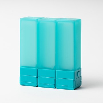 Suzzi 積木旅行分裝瓶 海洋藍綠L 100ml 三件旅行組