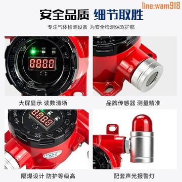 【店長推薦】乙炔濃度報警器工業用氣體濃度檢測儀防爆傳感器探測器
