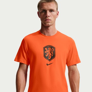 NIKE KNVB M NK CREST TEE 男足球短袖 世足 世界盃 橘-IH2189819