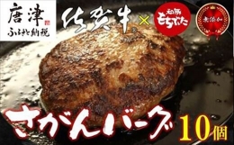 佐賀牛と佐賀県産和豚もち豚の無添加ハンバーグ「さがんバーグ」140g×10個入り