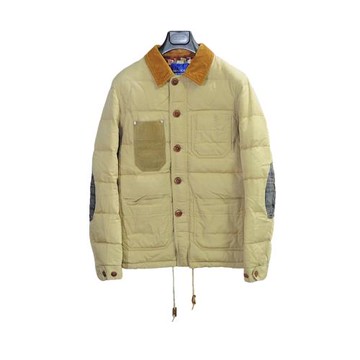 Junya Watanabe*Duvetica 2012AD秀款卡其色拼接羽絨夾克外套 S碼