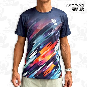 油畫 中性版 F7-3D超輕網眼短T