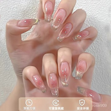 🥰法式貓眼合集🥰2025新款穿戴甲 手工法式穿戴甲 晶石貓眼穿戴甲 中橢圓穿戴甲 中梯穿戴甲 短方穿戴甲 新中方穿戴甲