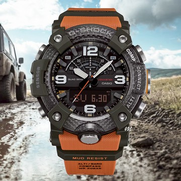CASIO 卡西歐 G-SHOCK MUDMASTER 泥人 藍芽多功能錶 GG-B100X-1A9