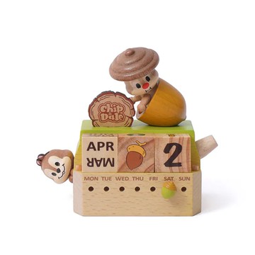 知音文創｜Wooderful life 迪士尼Disney系列奇奇蒂蒂木製萬年曆