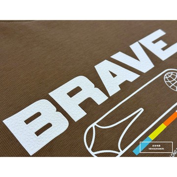 『老爺有喜』重磅Brave地球短T(NOF2404N8003)-咖啡