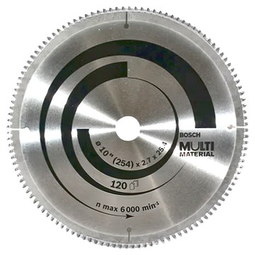 BOSCH 博世 台灣公司貨 切鋁圓鋸片 T120 254 x 2.7 x 25.4mm  1片