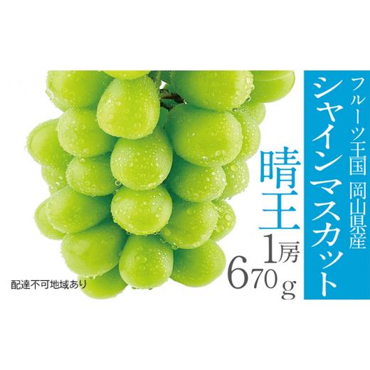 ふるさと納税 岡山県 里庄町 ぶどう 2024年 先行予約 シャイン マスカット 晴王 1房 約670g 晴れの国 おかやま 岡山県産 フルーツ王国 果物王国