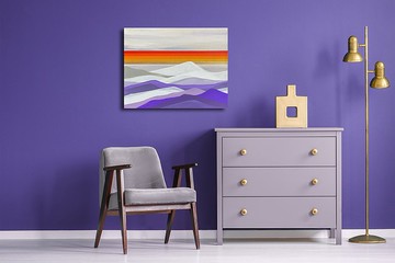 抽像風景 丙烯畫 室內畫 房間裝飾 家居擺設 百搭藝術