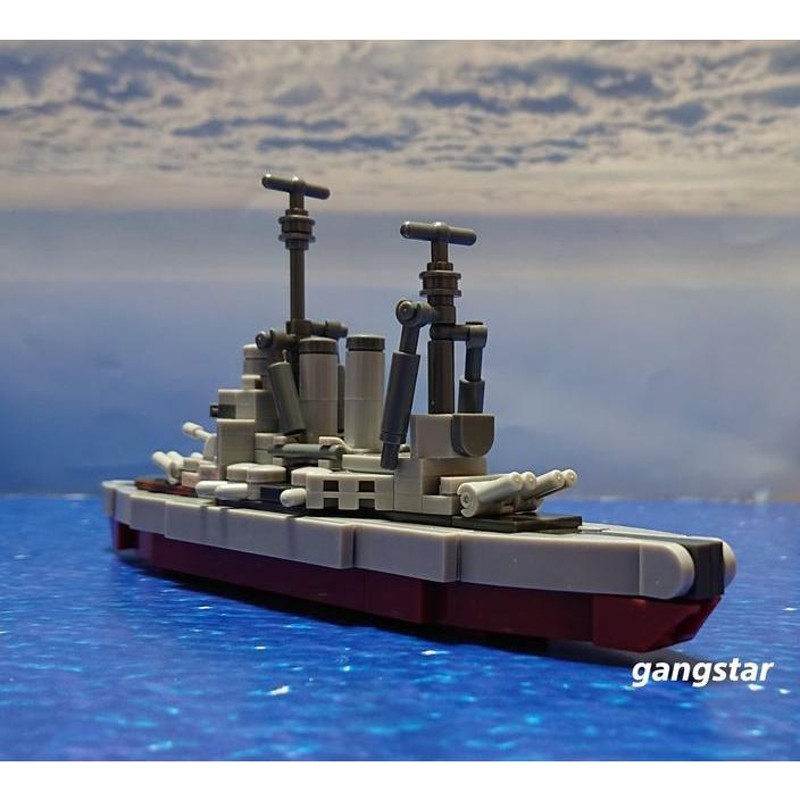 レゴ LEGO ブロック 互換 船 戦艦 イギリス キングジョージ５世級戦艦