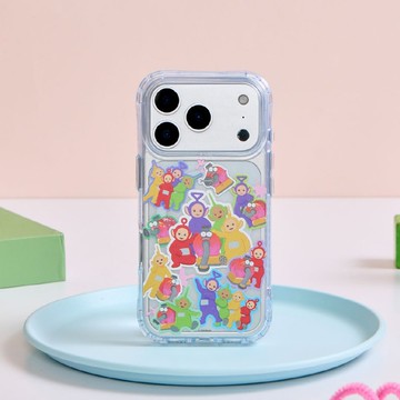 天線寶寶貼紙亂花抗黃防摔MagSafe iPhone手機殼