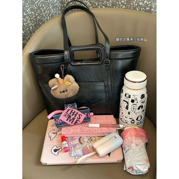 Bag House👜 【油蠟耐磨】學生大容量複古簡約包包女小衆設計時尚油蠟皮託特包高級感腋下包
